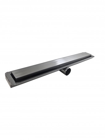 Ralo Linear Aparente Saida Central Horizontal Inox304