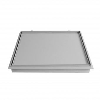 Tampa Casa De Maquina Oculta Em Aluminio 90x90 Cm Cinza
