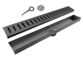 Ralo Linear Perfurado Saida Central Inox304