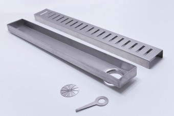 Ralo Linear Perfurado Saida Lateral Inox304