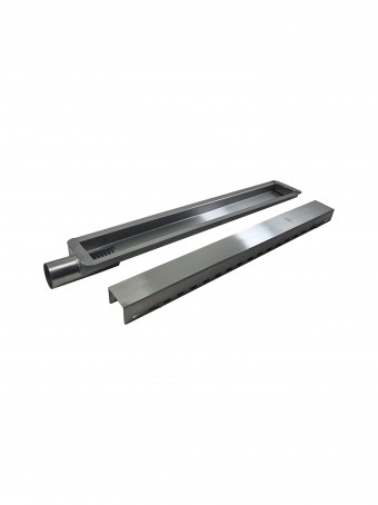 Ralo Linear Aparente Saida Horizontal na Lateral Inox304